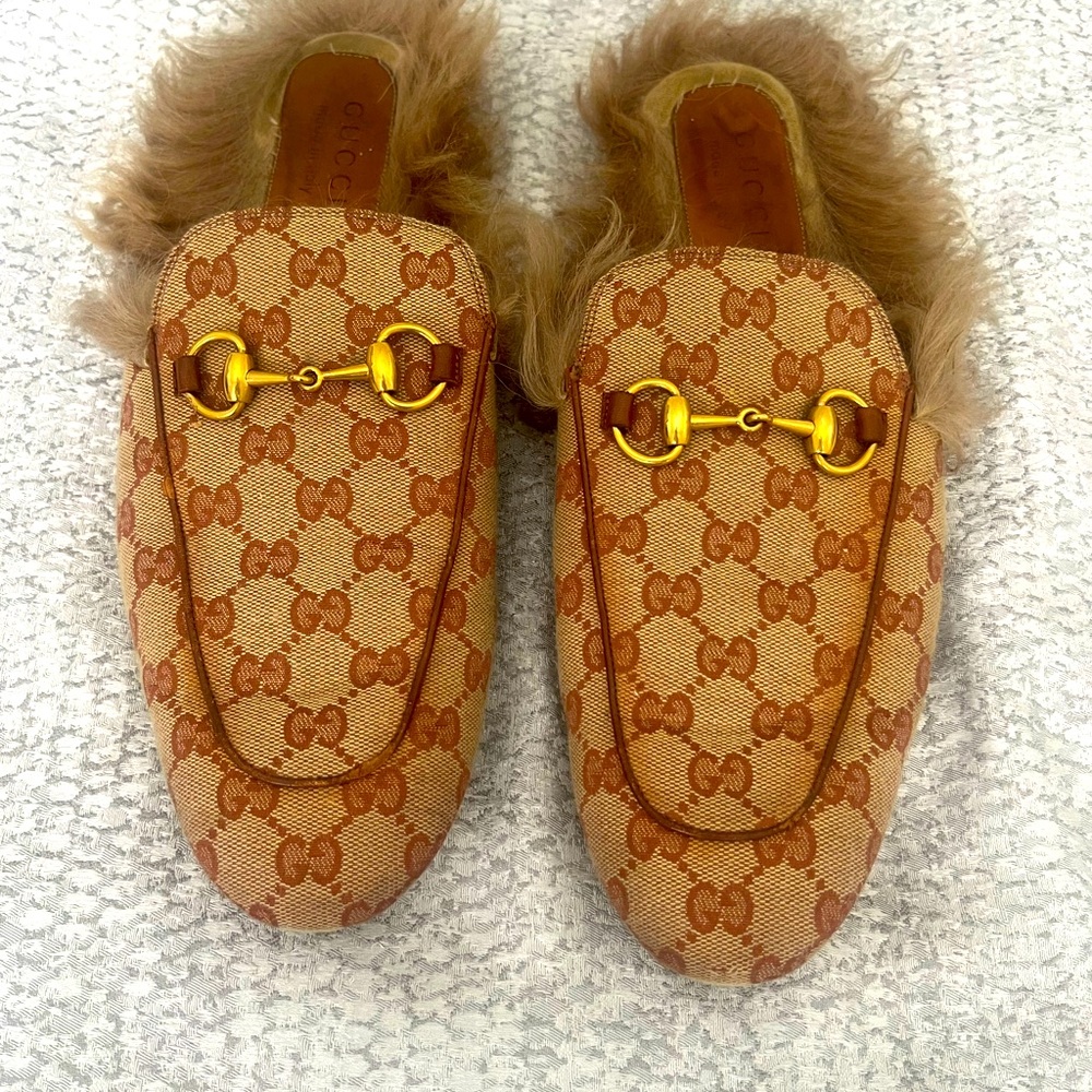 Gucci canvas GG Slipper